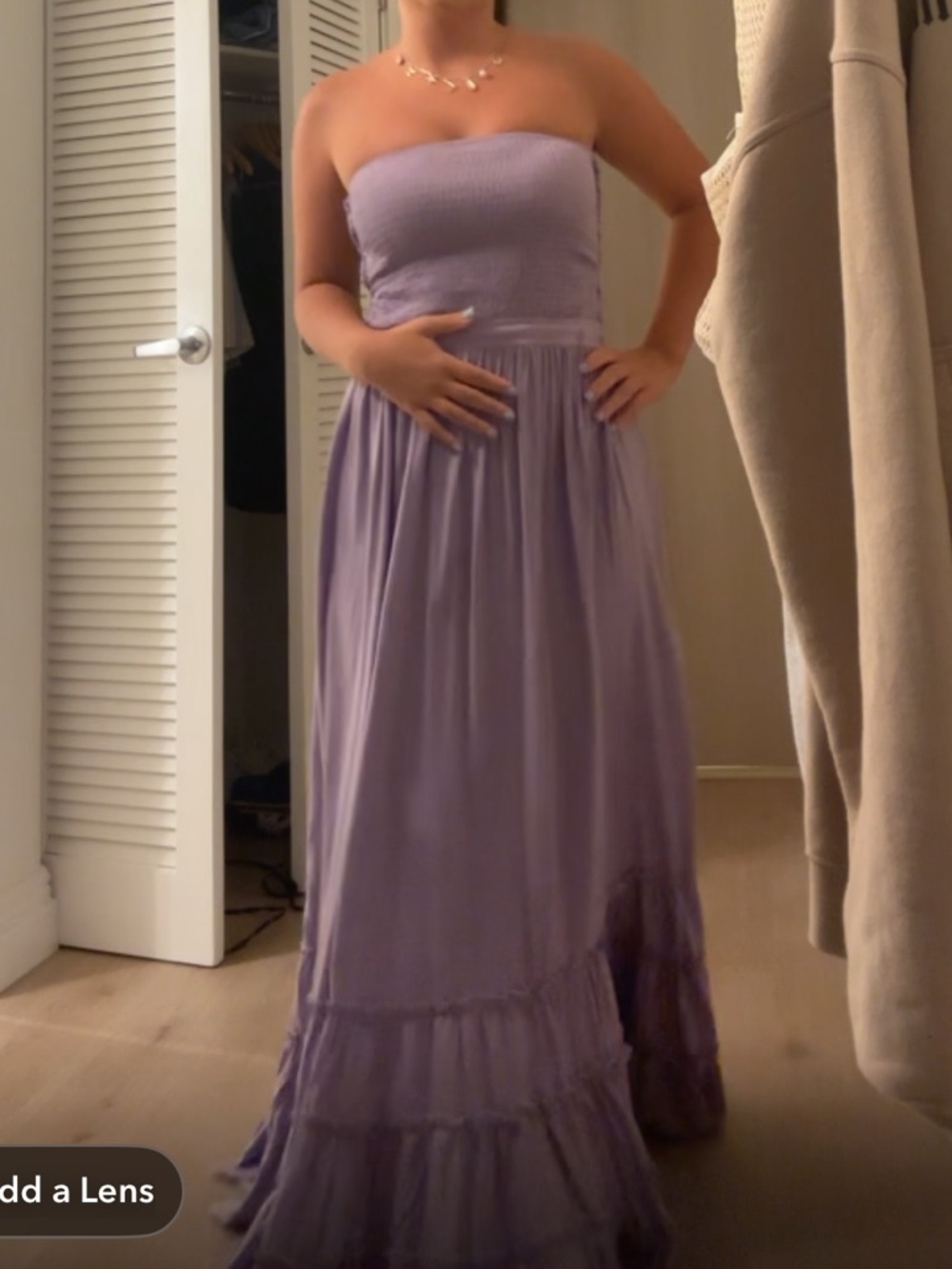Purple Flowy Dress